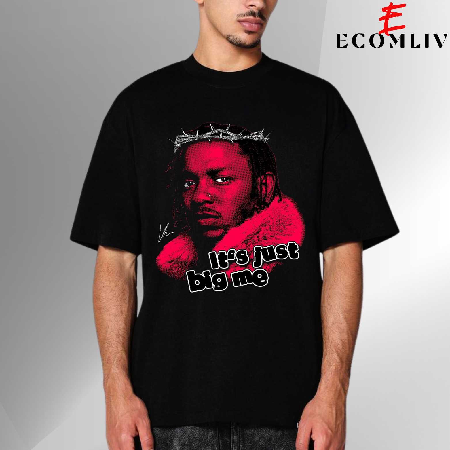 Kendrick Lamar 2025 Drop Tee, New Era Hip Hop Merch T-Shirt